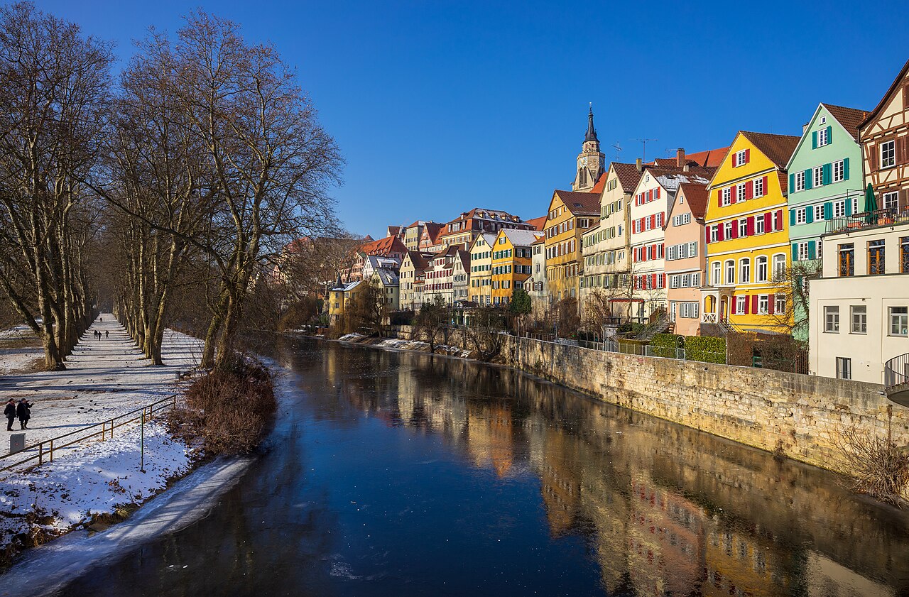 Wintersonne auf der Neckarfront