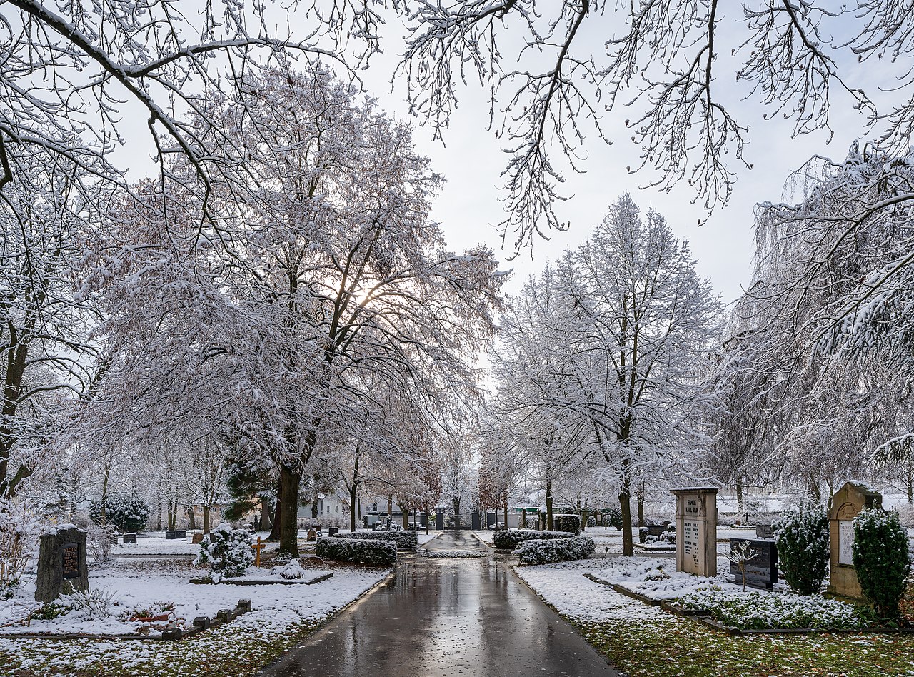 Friedhof im Winter